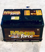 Megaforce DIN74 57412 automotive battery car battery - maintenance free premium - 74amp