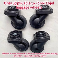 1 Pair LoJel Original Universal Wheel Replacement Luggage Wheels Black Double row Wheels for suitcas