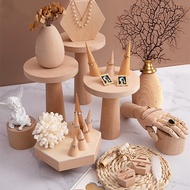 Jewelry Display Stand Display Cone-Shape Jewelry Holder Ring Stand wood Ring Holder