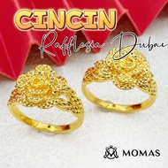 Cincin Rafflesia Emas 916 Original Cincin Bunga Cincin Emas 916 Tulen Cincin Bajet Emas 916 Cincin M