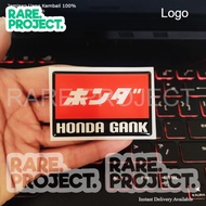 Honda STICKERS GANK JAPAN EMBLEM OUTDOOR STICKERS FLEXIBLE EMBLEM STICKERS MOTORCYCLE ACCESSORIES