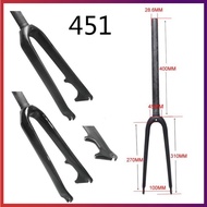 Full Carbon Fiber Bicycle BMX Front Fork 451 Disc Brake Bicycle Front Fork 20 Inch Small Front Fork 