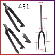 Full Carbon Fiber Bicycle BMX Front Fork 451 Disc Brake Bicycle Front Fork 20 Inch Small Front Fork Bright Matte Fork