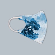 藍鷹牌 N95立體型成人醫用口罩 歲寒三友系列 靜謐藍 10片x1盒