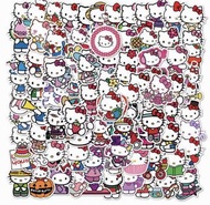 Hello Kitty 小朋友獎勵貼紙 （內有100張不同款）防水貼紙，可貼行李箱，雪櫃，頭盔，手提電腦，電話，滑板車，電單車