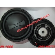 HIFINE HI-1000 600 WATT 10 INCH SUBWOOFER ~ HI-1000 10" CAR AUDIO SUBWOOFER SPEAKER WOOFER WITH BASS