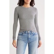 Long-sleeved ribbed t-shirt, basic form ABOUND