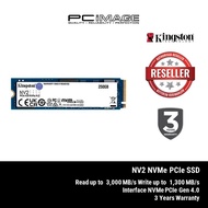 Kingston NV2 / NV3 NVMe™ PCIe Gen 4 SSD (SNVS 250GB, 500GB, 1TB or 2TB)