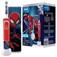 ✅現貨 Oral-B 兒童可充電電動牙刷D100 BOX版本(平行進口貨)，帶迪士尼蜘蛛俠人物的1個手柄 和 旅行盒X1，3歲及以上