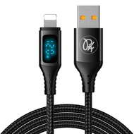 PICKOGEN 皮克全 Lightning/iPhone充電線傳輸線快充線 VAW數顯 維納斯  1.8m  黑色  1條