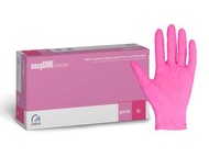 【原箱】easyCARE【粉紅丁腈檢查手套】S碼 100隻裝｜無粉末（Powder-Free）｜非無菌一次性｜乳膠無添加｜滾邊袖口｜內層氯化｜可接觸食品｜一箱10盒 原箱出貨