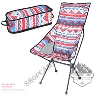 Muslim 2025[HCMC]Folding Aluminum Chair with Headrest Camping Chair Climbing Backpack Chair 600D oxf