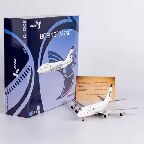 07042 Alloy Collectible Plane Gift NG Model 1:400 Iran Air Boeing B747SP Diecast Aircraft Jet Model 