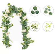 Artificial Mixed Eucalyptus Leaves Garland Fake Hanging Vines Garland Hanging Plants