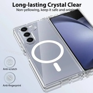 Transparent Plastics Casing For Samsung Galaxy Z Fold7 ZFold7 Fold6 Fold5 Fold4 Fold 7 6 5 Clear Mag