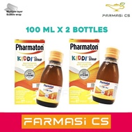 PROMO Pharmaton Kiddi CL Syrup 100ml x 2 Bottles (TWIN) EXP:02/2026 [ Multivitamin with Lysine & Cal