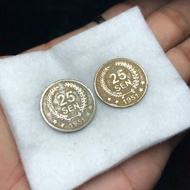 Koin 25 Sen Dipanegara 1951 Langka 2pcs