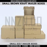 NNZN Small Mailer Brown Kraft Box Mailer Box Corrugated Box Shipping Box Gift Box Packaging 7 Size