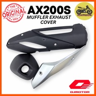 [100% ORI] AX200S AX200 QJ EXHAUST PIPE COVER MUFFLER PROTECTOR EKSOS COVER ORIGINAL QJ MOTOR