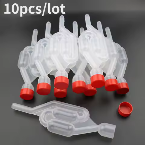 10 PCS Water Seal Exhaust Home Brew Beer Wine Fermentation Airlock Sealed Check Valve Plastic Eco Fr