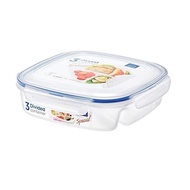LOCK & LOCK Lock&lock Hpl970 - Square Short Food Pp Container 1.5L With Divider