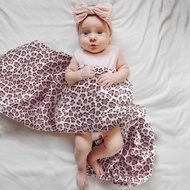 ผ้าห่อผ้าห่มทารกแรกเกิดมัสลินสำหรับเด็กทารกผ้ามัสลินพิมพ์ลายดอกไม้ผ้าใยไผ่ออร์แกนิคขนาด120x120ซม. ผ้าขนหนูเด็กทารก