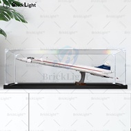 BrickLight™❤️Display Case Lego 10318 Concorde Aircraft Model Hand Office StorageBox Transparent Dust
