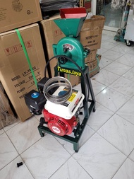 Mesin Tepung FFC15+Mesin Penggerak HONDA GP160 Siap Pakai