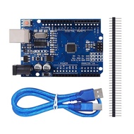 UNO R3 Board ATmega328P with USB Cable for Arduino, Electronics Fun Kit Essential Tools, Input Volta