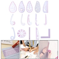 [AS]☆Multifunctional patchwork ruler, measuring tailor ruler, garment bending ruler