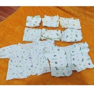 FULL BUTTON KUTUNG CLOTHES BABY CLOTHES PACKAGE 0-3 MONTHS (8 pcs)