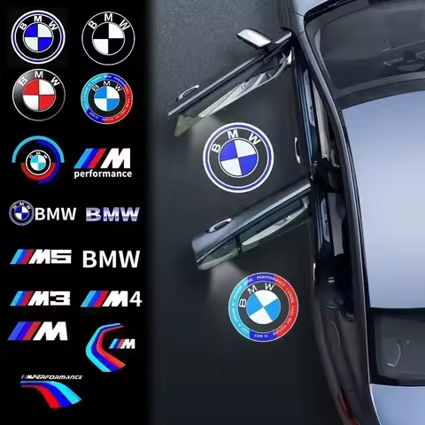 2pcs HD Led Welcome Light Car Door Projector Lamps For BMW F32 F33 F36 G22 G23 G26 E12 E28 E34 E39 E