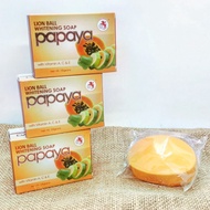 ￼LION BALL WHITENING PAPAYA SOAP 100Gx1