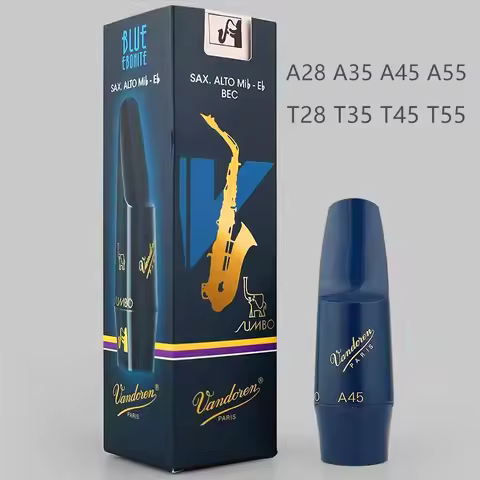 French Vandoren Blue Elephant Saxophone Mouthpiece, Alto & Tenor, A28 A35 A45 A55 T28 T35 T45 T55, S