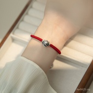 Handmade DIY Bracelet Diamond Knot Pure Silver Bracelet C0710 Bracelet Braided Lion Wake 999 Adjusta