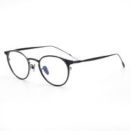 USH BY YUICHI TOYAMA UFO-061 Pure Titanium Handmade Round Frame Glasses Shawn Yue Black Silver Same 