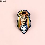 David Bowie Enamel Pin Jareth Goblin King Labyrinth Movie Badge Brooch Pin for Women Men Gifts