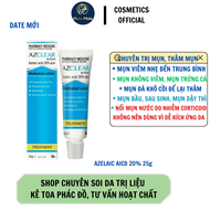 date mới AZCLEAR Action Medicated Lotion 20% Azelaic Acid Giảm Mụn Mờ Thâm