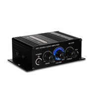 AK270 Mini Audio 2-Channel Stereo Power Amplifier Portable Sound Amplifier AUX Input Speaker Amp for