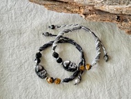 曜玄 / 銀曜石貔貅 編繩 手鍊