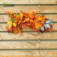 Cuticate Maple  Garland Autumn Fall Garland for Outdoor Indoor Farmhouse Balcony