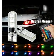 T10 Remote Gelly plug-in cents 7 colors RGB gelly Remote control cents 6 eyes flash RGB sen twilight