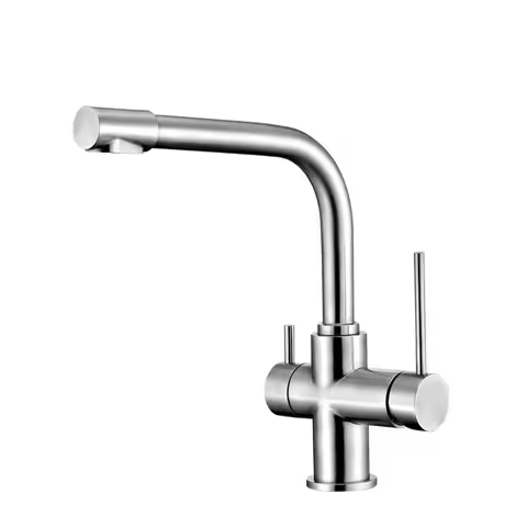 SS 304 Double Function Kitchen Faucet 304 Stainless Steel Purifier Pure Water Faucet 3 Way Kitchen W