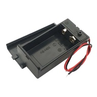 1/5pcs 9V power battery box 6f22 battery base 9V with switch and cover square battery base with red 