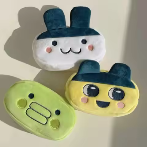 Tamagotchi Boku Boku Plush Pencil Case Cosmetics Storage Bag Tote Inner Bag Large Capacity Single La