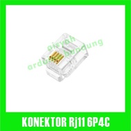 RJ11 RJ-11 6P4C TELEPHONE CONNECTOR MODULE PLUG 4 PIN