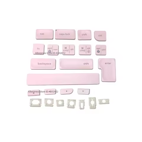 Replacement Keyboard Laptop KEY & Clips For Logitech Craft MX Keys Mini White Up down left right Fn 