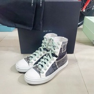 AMIRI 經典變形蟲拼接風高筒帆布鞋
