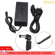 SEOUL Laptop Power Adapter, Adjustable Voltage 96W Laptop Charger Adapter, Office Portable Use 12-24
