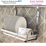 [HCM]Kệ chén dĩa treo 40cm KAG-ED230 Kệ chén bát treo tường Euro giá chén dĩa treo tường